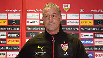 Jürgen Kramny auf der VfB-PK (Foto: STUGGI.TV/Goes)