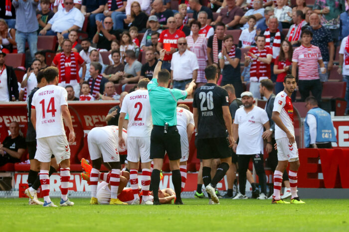 In Unterzahl und ohne Trainer: Verbesserter VfB Stuttgart sichert Punkt in Köln