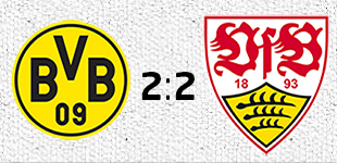 2:2 - VfB setzt Ausrufezeichen in Dortmund