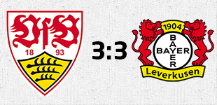 3:3 - VfB belohnt sich für Aufholjagd gegen Leverkusen