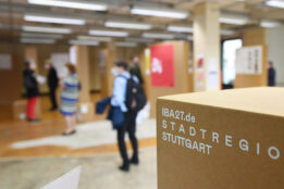 Ausstellungseröffnung »Gemeinsam wohnen!« im Areal des IBA’27-Projekts »Der neue Stöckach« der EnBW (Stuttgart) am 15.07.2021 (Foto- IBA’27 / F. Kraufmann)