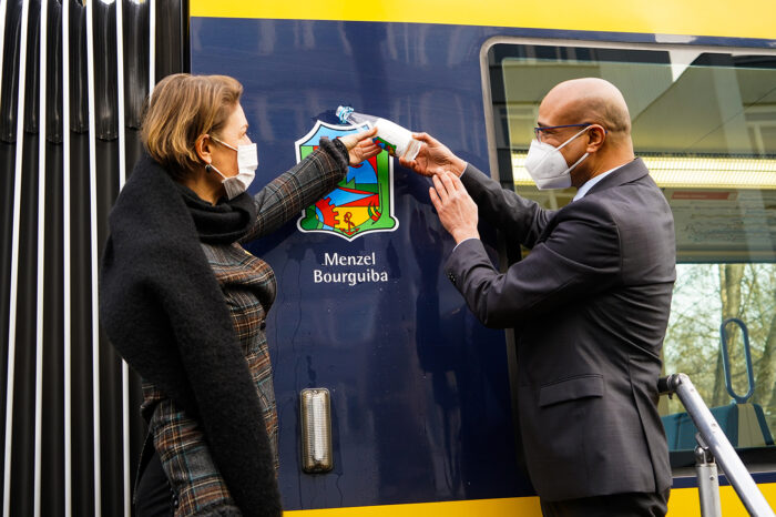 Fotogalerie: Stadtbahn wird nach tunesischer Partnerstadt "Menzel Bourguiba" getauft