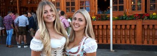 Umfrage auf dem Cannstatter Wasen beim Volksfest 2018: Wie tief sollte der Dirndl-Ausschnitt bei Mädchen sein? (Foto: STUGGI.TV)
