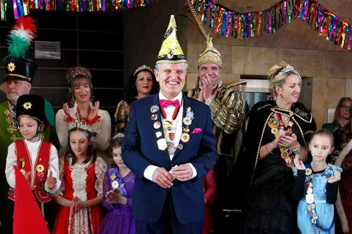 Nopper im Faschings-Fieber: Der OB feiert mit den Narren im Rathaus