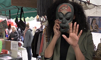 STUGGI.TV Hidiat beim Frühlings-Flohmarkt 2018 in der Stuttgarter Innenstadt. Foto: STUGGI.TV/Goes