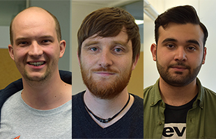 Kommunalwahlen 2019: Junge Kandidaten stellen sich vor. Martin Mäule, CDU - Björn Peterhoff, Bündnis 90/Die Grünen - Firat Yurdakul, SPD. Foto: STUGGI.TV/Goes