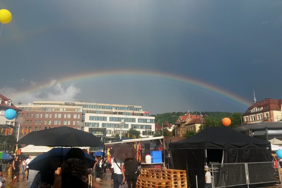 Bereits zum sechsten Mal findet an diesem Wochenende das Marienplatzfest statt, das bereits am gestrigen Donnerstag gestartet ist. Wir haben den Auftakt des Marienplatzfestes 2017 begleitet. Foto: STUGGI.TV