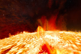 SunFlyover (Foto: Planetarium Stuttgart, Kulturamt/Solar Superstorms Production Group)