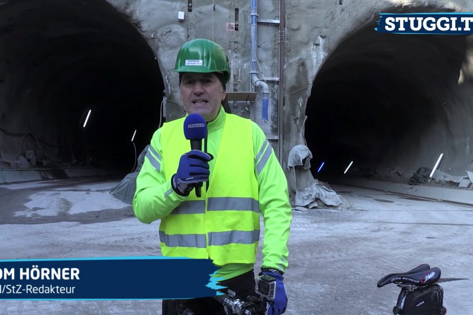 Ab in den Tunnel: Tom Hörner und die neue Tour de Stuttgart. Foto: STUGGI.TV/Kocijan