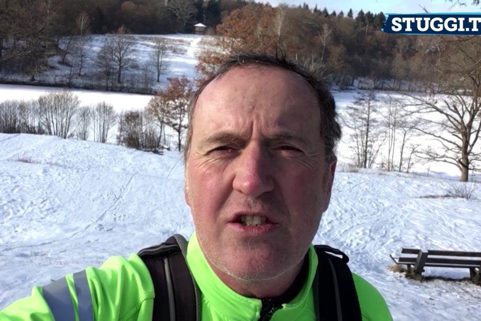 Von See zu See im Schnee: Tom Hörner auf Wintertour. Foto: STUGGI.TV/Gebl
