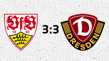 Der VfB springt nach 3:3-Remis gegen Dresden an die Tabellenspitze