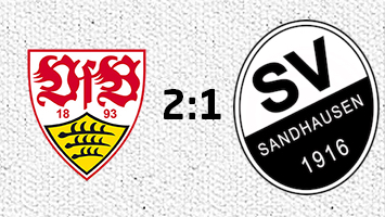 Terodde schießt VfB zum 2:1-Sieg gegen Sandhausen