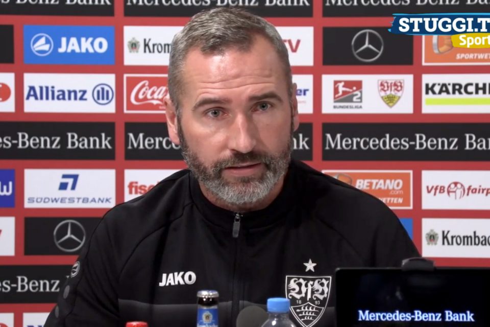 VfB-Trainer Tim Walter vor dem Spiel gegen Wehen Wiesbaden: "Wollen auch der Favorit sein" (Foto: STUGGI.TV)