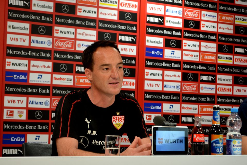 VfB-Trainer Nico Willig vor dem Relegationsspiel gegen Union Berlin (Foto: STUGGI.TV)