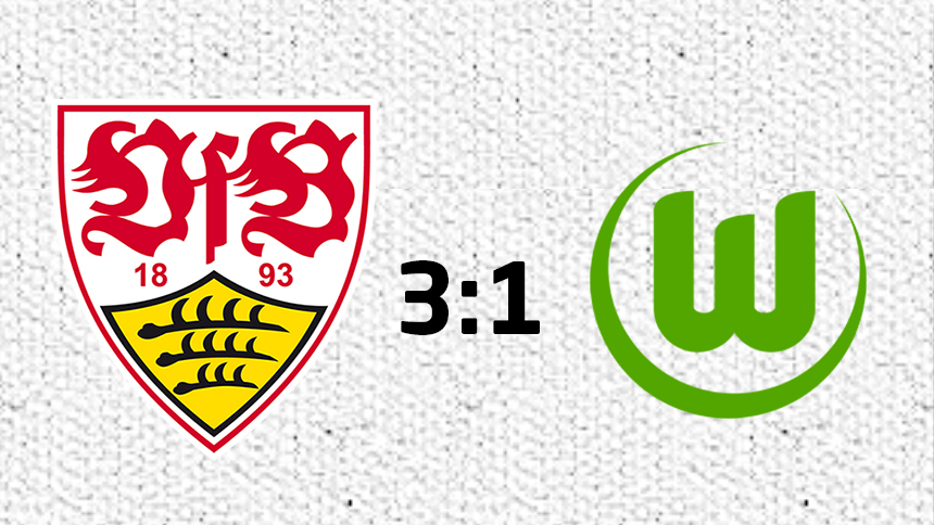 3:1 - Starker VfB besiegt müde Wölfe