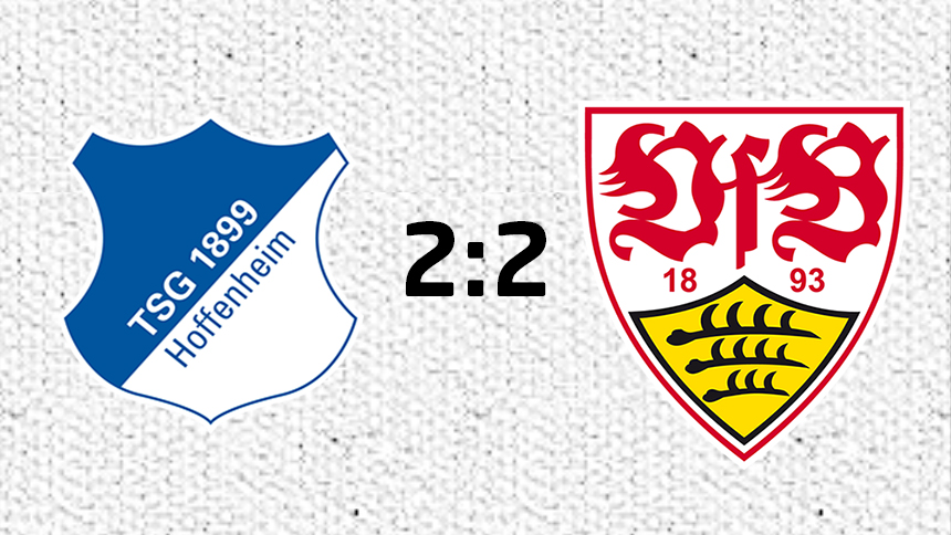 Lebenszeichen vom VfB im Derby: 2:2 gegen die TSG Hoffenheim