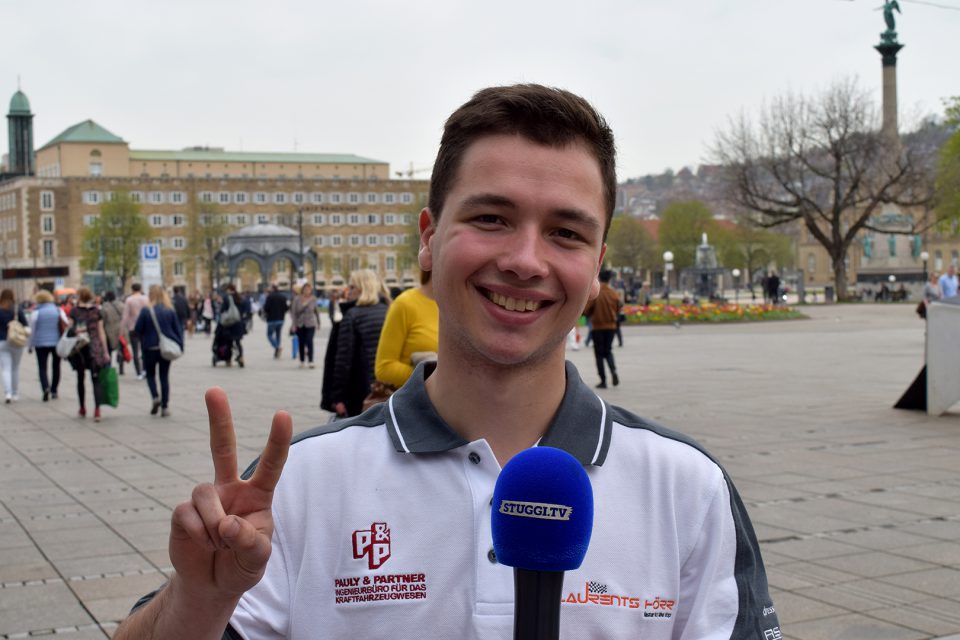 Rennfahrer Laurents Hörr aus Stuttgart im Trifft-Interview (Foto: STUGGI.TV/Frank)